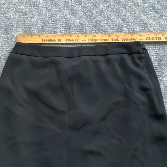 Apostrophe Essentials Skirt‎ Womens 16 Black Lined Slit Business Office Wear - Picture 7 of 10
